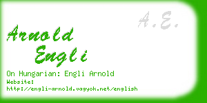 arnold engli business card